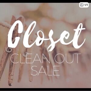 Closet Clean Out Sale Sign